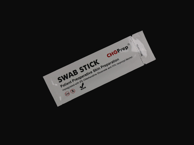 MSS-707 CHG Disinfectant swab with Rectangular head