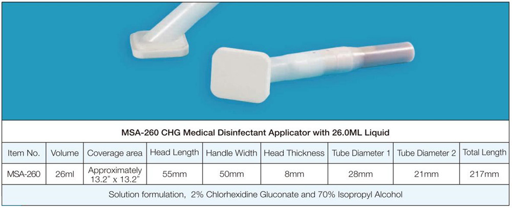 Applicateur de désinfectant médical MSA-260 CHG