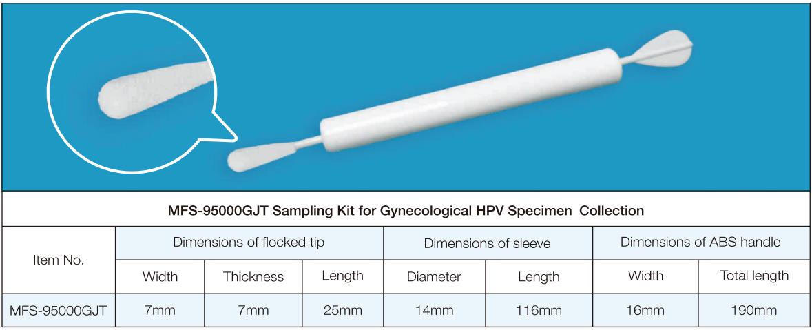 Kit de Amostragem MFS-95000GJT para Coleta de Amostras Ginecológicas de HPV