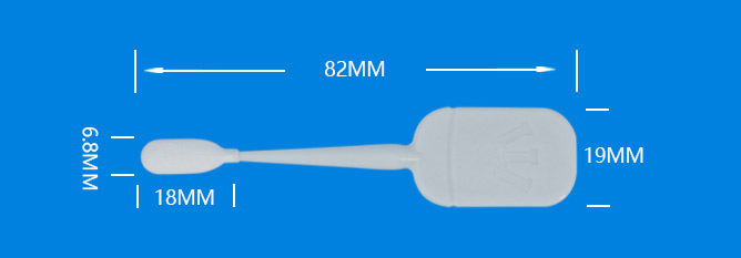  MSS-861 पॉलिएस्टर स्वैब का आकार